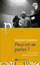 Couverture du livre « Peut-on se parler et autres histoires » de Shimmer Chinodya aux éditions Editions Project'iles