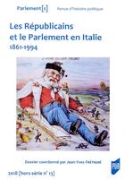 Couverture du livre « Républicains et le parlement en Italie ; 1861-1994 » de Jean-Yves Fretigne aux éditions Pu De Rennes