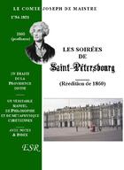 Couverture du livre « Les soirées de Saint-Pétersbourg » de Joseph De Maistre aux éditions Saint-remi