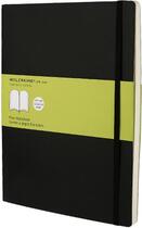 Couverture du livre « Carnet blanc - tres grand format - couverture souple noire » de Moleskine aux éditions Moleskine