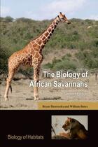 Couverture du livre « The Biology of African Savannahs Second Edition » de Bates William aux éditions Oup Oxford