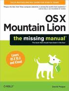 Couverture du livre « OS X Mountain Lion: The Missing Manual » de Pogue David aux éditions O'reilly Media