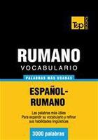 Couverture du livre « Vocabulario español-rumano - 3000 palabras más usadas » de Andrey Taranov aux éditions T&p Books
