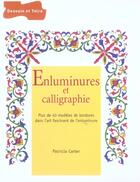 Couverture du livre « Enluminures Calligraphie » de Patricia Carter aux éditions Dessain Et Tolra