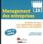 Couverture du livre « Management des entreprises » de Marie-Pierre Astic et Andre Cavagnol aux éditions Gualino