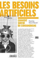 Couverture du livre « Les besoins artificiels ; comment sortir du consumérisme » de Razmig Keucheyan aux éditions Zones