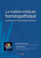 Couverture du livre « La matière médicale homéopathique » de Paradeis aux éditions Editions 7