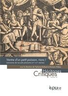 Couverture du livre « Ventre d'un petit poisson, rions !. liminaires des recueils francais de narrations plaisantes (xve-x » de We Rolland Tiphaine aux éditions Pu De Reims