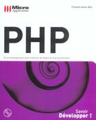 Couverture du livre « Php » de Francois-Xavier Bois aux éditions Micro Application