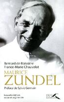 Couverture du livre « Maurice Zundel » de Bernard De Boissiere aux éditions Presses De La Renaissance