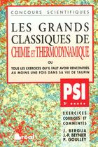 Couverture du livre « Grands classiques - chimie / thermo psi » de Beynier aux éditions Breal