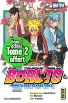 Couverture du livre « Boruto - Naruto next generations : coffret Tomes 1 et 2 » de Masashi Kishimoto et Ukyo Kodachi et Mikio Ikemoto aux éditions Kana