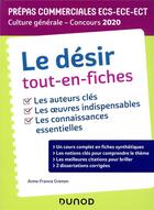 Couverture du livre « Prépas commerciales ; thème de culture générale tout-en-fiches (édition 2019/2020) » de Anne-France Grénon aux éditions Dunod