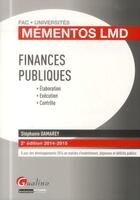 Couverture du livre « Finances publiques 2014-2015 » de Stephanie Damarey aux éditions Gualino