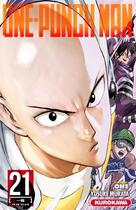 Couverture du livre « One-Punch Man Tome 21 : en un éclair » de Yusuke Murata et One aux éditions Kurokawa