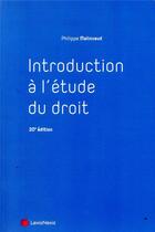 Couverture du livre « Introduction à l'étude du droit (20e édition) » de Philippe Malinvaud aux éditions Lexisnexis