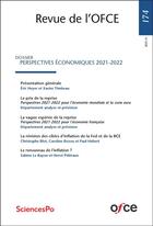Couverture du livre « Revue de l'ofce n 174 - perspectives economiques 2021-2022 » de Heyer/Timbeau aux éditions Ofce
