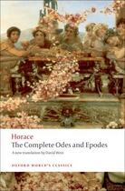 Couverture du livre « The Complete Odes and Epodes » de David West aux éditions Oup Oxford