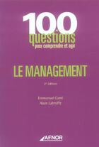 Couverture du livre « Le management » de Carre/Labruffe aux éditions Afnor