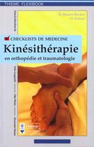 Couverture du livre « Checklists ; checklists de kinesitherapie en orthopedie et traumatologie » de Haarer et R Becker et D Schoer aux éditions Maloine