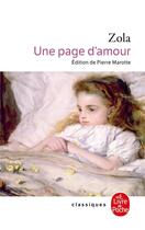 Couverture du livre « Une page d'amour » de Émile Zola aux éditions Le Livre De Poche