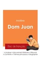 Couverture du livre « Réussir son Bac de français 2025 : Analyse de Dom Juan de Molière » de Moliere aux éditions Bac De Francais