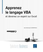 Couverture du livre « Apprenez le langage VBA et devenez un expert sur Excel » de Jean-Emmanuel Chapartegui aux éditions Eni