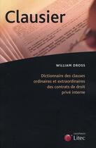 Couverture du livre « Clausier » de William Dross aux éditions Lexisnexis