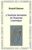 Couverture du livre « L'homme terrestre et l'homme cosmique » de Rudolf Steiner aux éditions Anthroposophiques Romandes