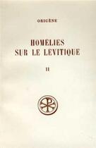 Couverture du livre « Homélies sur le lévitique t.2 ; homélies VIII-XVI ; traduction texte latin notes et index » de  aux éditions Cerf