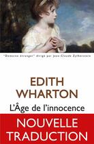 Couverture du livre « L'âge de l innocence » de Edith Wharton aux éditions Belles Lettres