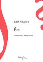 Couverture du livre « Été » de Edith Wharton aux éditions Sillage