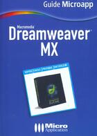 Couverture du livre « Dreamweaver Mx » de Stemart Boni aux éditions Micro Application