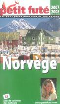 Couverture du livre « Norvège (édition 2007-2008) » de Collectif Petit Fute aux éditions Le Petit Fute