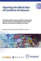 Couverture du livre « Opening the black box of conflicts of interest » de  aux éditions Bruylant