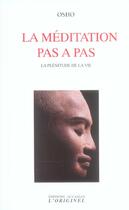 Couverture du livre « La meditation pas-a-pas » de Osho aux éditions Accarias-originel