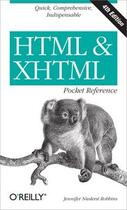 Couverture du livre « HTML & XHTML pocket reference » de Jennifer Niederst Robbins aux éditions O Reilly