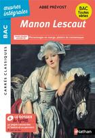 Couverture du livre « Manon Lescaut » de Abbe Prevost aux éditions Nathan