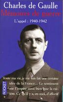 Couverture du livre « L'Appel 1940-1942 » de Gaulle Charles De aux éditions Pocket
