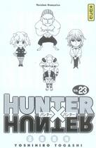 Couverture du livre « Hunter X hunter Tome 23 » de Yoshihiro Togashi aux éditions Kana