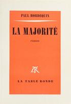 Couverture du livre « La majorite » de Hordequin/Sznycer aux éditions Table Ronde