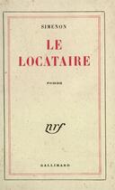 Couverture du livre « Le locataire » de Georges Simenon aux éditions Gallimard