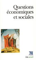 Couverture du livre « Questions économiques et sociales » de  aux éditions Folio