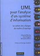 Couverture du livre « Uml Pourl'Analyse D'Un Systeme D'Information » de Morley et Hughes et Leblanc aux éditions Dunod