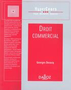 Couverture du livre « DROIT COMMERCIAL » de Georges Decocq aux éditions Dalloz