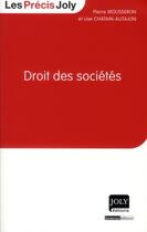 Couverture du livre « Droit des societes » de Mousseron/Chatain-Au aux éditions Joly