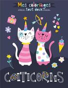 Couverture du livre « Caticorns (coll. mes coloriages tout doux) » de Idees Book Creations aux éditions 1 2 3 Soleil