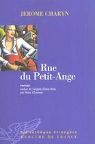 Couverture du livre « Rue du petit-ange » de Jerome Charyn aux éditions Mercure De France