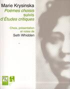 Couverture du livre « Poemes choisis suivis d'etudes critiques » de Krysinska Marie aux éditions Pu De Saint Etienne