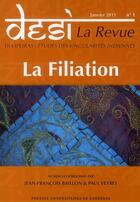 Couverture du livre « La filiation (janvier 2011) » de Jean-Francois Baillon aux éditions Pu De Bordeaux